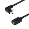 Short (Right Angle) USB Type-C Extension (Male) to (Female) Adapter Cable (30cm)